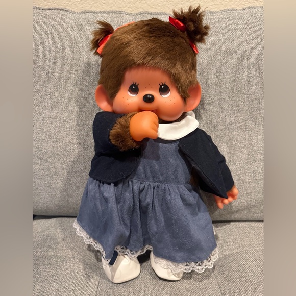 Large Monchhichi girl doll - Picture 1 of 7